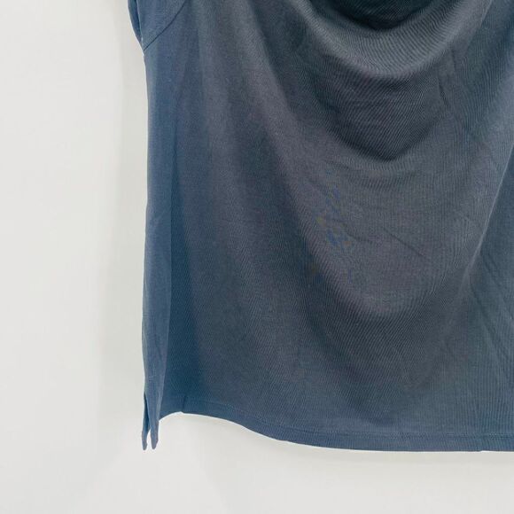 Maeve Anthropologie Size XS Black Scoop Neck Short Sleeve Blouse Top - Picture 5 of 7